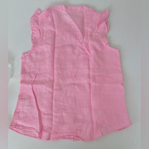 Lilly Pulitzer BRIETTE BUTTON DOWN URCHIN PINK X RESORT WHITE SZ M - Picture 9 of 9